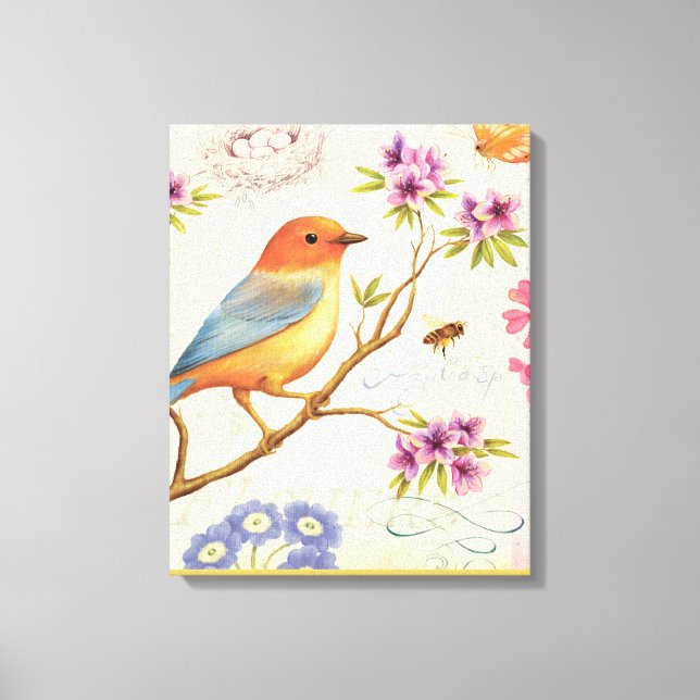 The Birds and the Bees Canvas Print (Front)