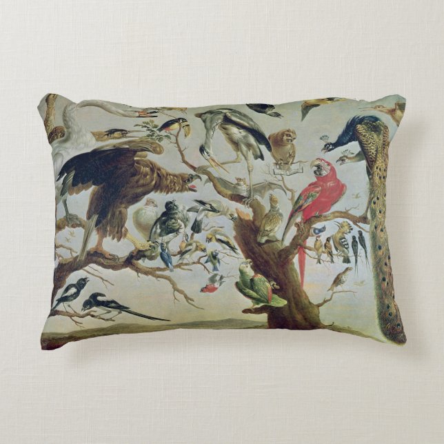 The Bird's Concert Decorative Cushion (Front)