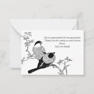 The Birds In The Branches Thank You Cards