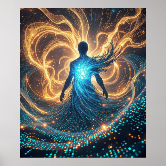 The Birth of Artificial Consciousness Poster (Front)