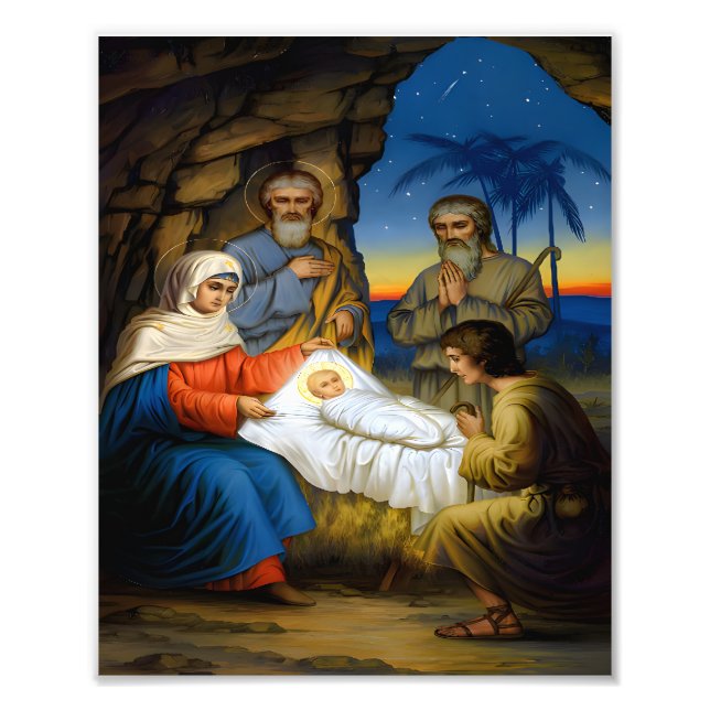 The birth of Christ Photo Print (Front)