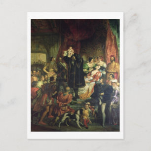 The Birth of Henri IV (1553-1610) at the castle of Postcard