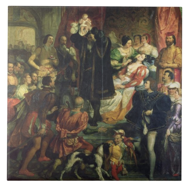 The Birth of Henri IV (1553-1610) at the castle of Tile (Front)