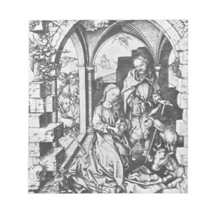 The Birth of Jesus (by Martin Schongauer) Notepad