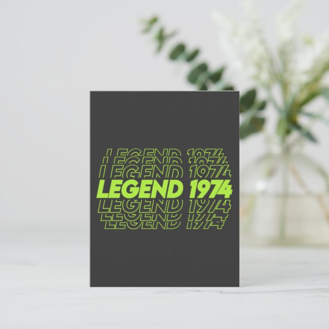 The Birth Of Legends 1974 Postcard (Standing Front)