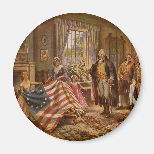 The Birth of Old Glory by Percy Moran Magnet (Front)