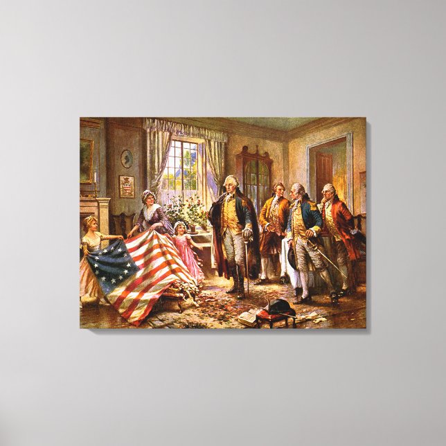 "The Birth Of Old Glory" - Circa 1917 Canvas Print (Front)