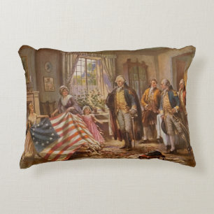 The Birth of Old Glory Decorative Cushion