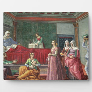 The Birth of St. John the Baptist (fresco) (see al Plaque