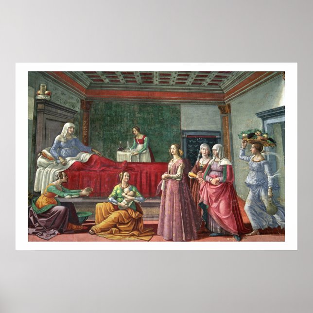 The Birth of St. John the Baptist (fresco) (see al Poster (Front)