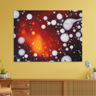 The Birth of Stars in an Abstract Liquid Canvas Print