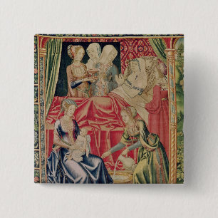 The Birth of the Virgin 15 Cm Square Badge