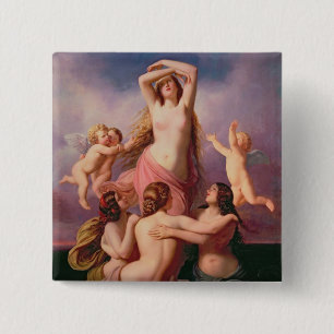 The Birth of Venus, 1846 15 Cm Square Badge
