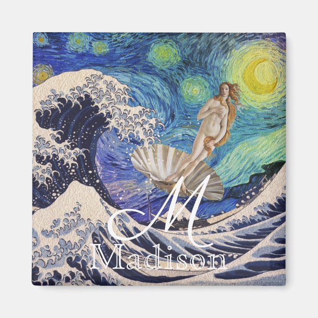 The Birth of Venus at The Great Wave Magnet (Front)