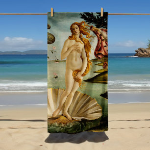 The Birth of Venus   Botticelli Beach Towel