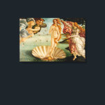 The Birth of Venus | Botticelli Canvas Print<br><div class="desc">Sandro Botticelli’s iconic painting The Birth of Venus depicts the goddess Venus emerging from the sea upon a shell, symbolizing her birth. Surrounded by mythological figures, she is delicately posed, with her long, flowing hair and soft, ethereal expression embodying beauty and grace. The painting is celebrated for its harmonious composition,...</div>