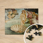 The Birth of Venus | Botticelli Jigsaw Puzzle<br><div class="desc">Sandro Botticelli’s iconic painting The Birth of Venus depicts the goddess Venus emerging from the sea upon a shell, symbolizing her birth. Surrounded by mythological figures, she is delicately posed, with her long, flowing hair and soft, ethereal expression embodying beauty and grace. The painting is celebrated for its harmonious composition,...</div>