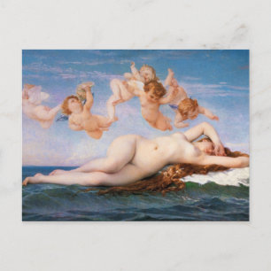The Birth of Venus by Alexandre Cabanel from 1863 Postcard