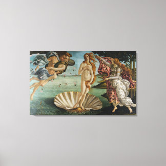 The Birth Of Venus (by Sandro Botiicelli) Canvas Print