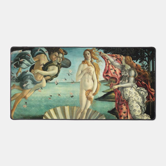 The Birth of Venus by Sandro Botticelli   Desk Mat (Front)