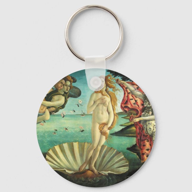 The Birth of Venus by Sandro Botticelli Key Ring (Front)