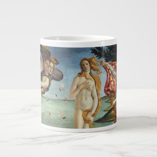 The Birth of Venus by Sandro Botticelli Large Coffee Mug (Front)