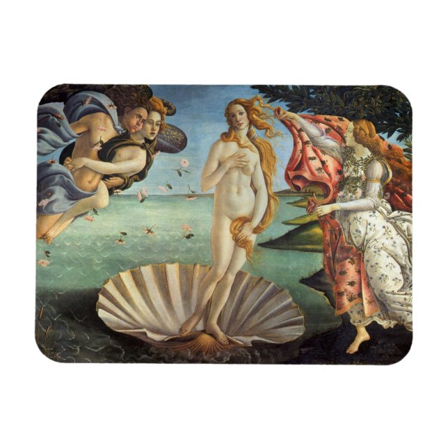The Birth of Venus by Sandro Botticelli Magnet (Horizontal)