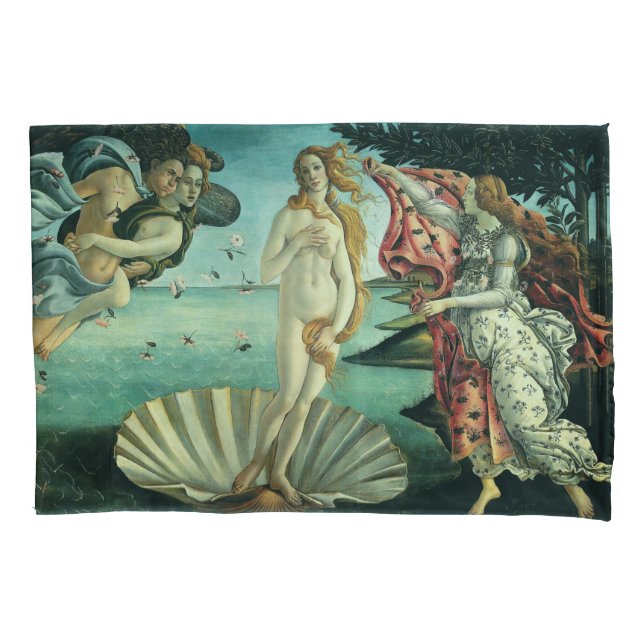 The Birth of Venus by Sandro Botticelli  Pillowcase (Front)