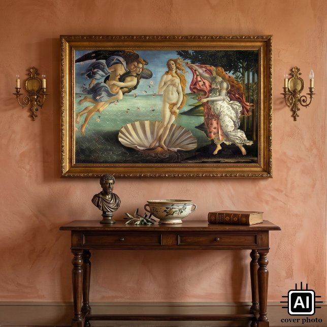The Birth of Venus by Sandro Botticelli Poster (The Birth of Venus by Sandro Botticelli is a vintage Renaissance fine art mythological painting.)