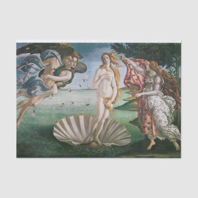 The birth of Venus by Sandro Botticelli,Renaissanc Tissue Paper (Front)