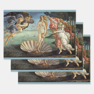 The Birth of Venus by Sandro Botticelli Wrapping Paper Sheet