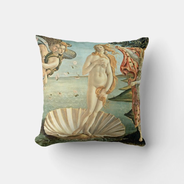 The Birth of Venus, c.1485 (tempera on canvas) Cushion (Front)