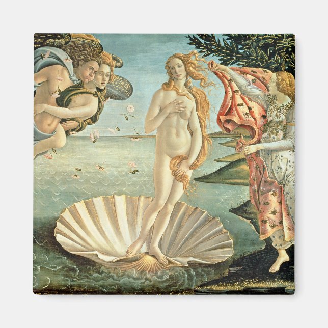 The Birth of Venus, c.1485 (tempera on canvas) Magnet (Front)