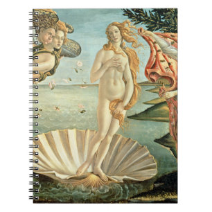 The Birth of Venus, c.1485 (tempera on canvas) Spiral Notebook