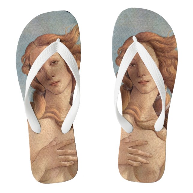 The Birth of Venus (detail) by Sandro Botticelli Jandals (Footbed)