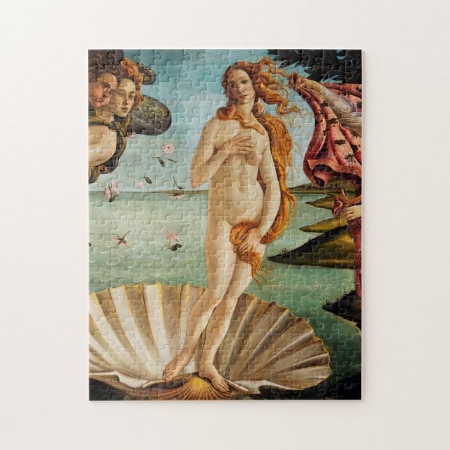 The Birth of Venus (detail), Sandro Botticelli Jigsaw Puzzle (Vertical)
