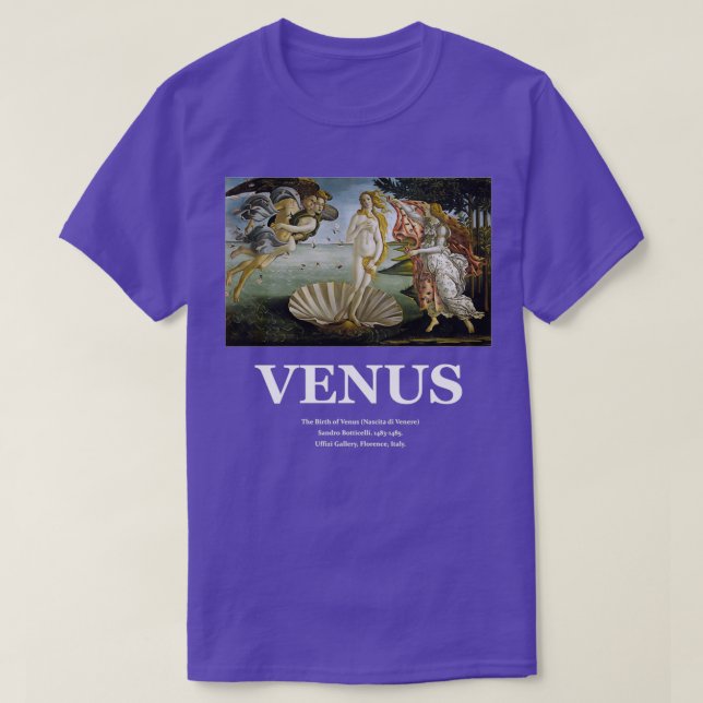 The Birth of Venus Sandro Botticelli 6 T-Shirt (Design Front)