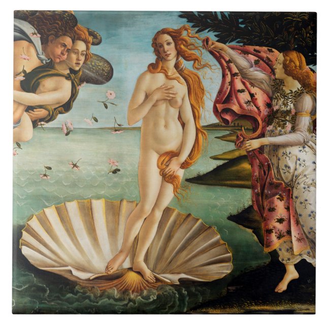 The Birth of Venus, Sandro Botticelli Tile (Front)