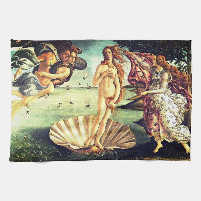 The Birth Of Venus Tea Towel (Horizontal)