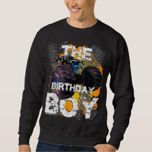 The Birthday Boy Monster Truck Matching Family Par Sweatshirt