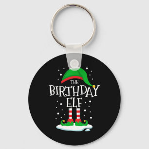 The Birthday Elf Christmas Family Matching Xmas Gr Key Ring