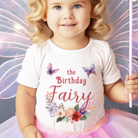 The Birthday Fairy Baby Girl Butterfly Floral