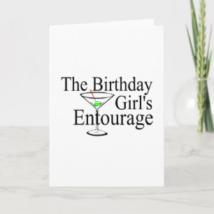 The Birthday Girls Entourage Card