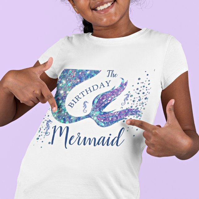The Birthday Mermaid  T-Shirt (Creator Uploaded)