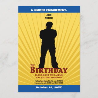 The Birthday Movie Invitation (Boy)