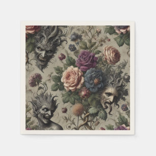 The Birthday Party – Gothic Victorian Floral  Napkin