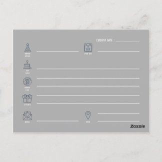 The Birthday Plan : Postcard