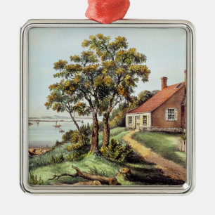 The Birthplace of Washington at Bridges Creek Metal Tree Decoration