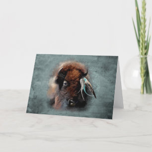 The Bison - Greeting Card