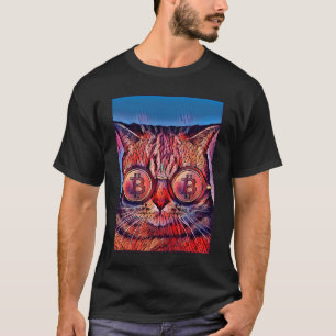 The Bitcoin Cat Blockchain Crypto Trader Cryptocu T-Shirt